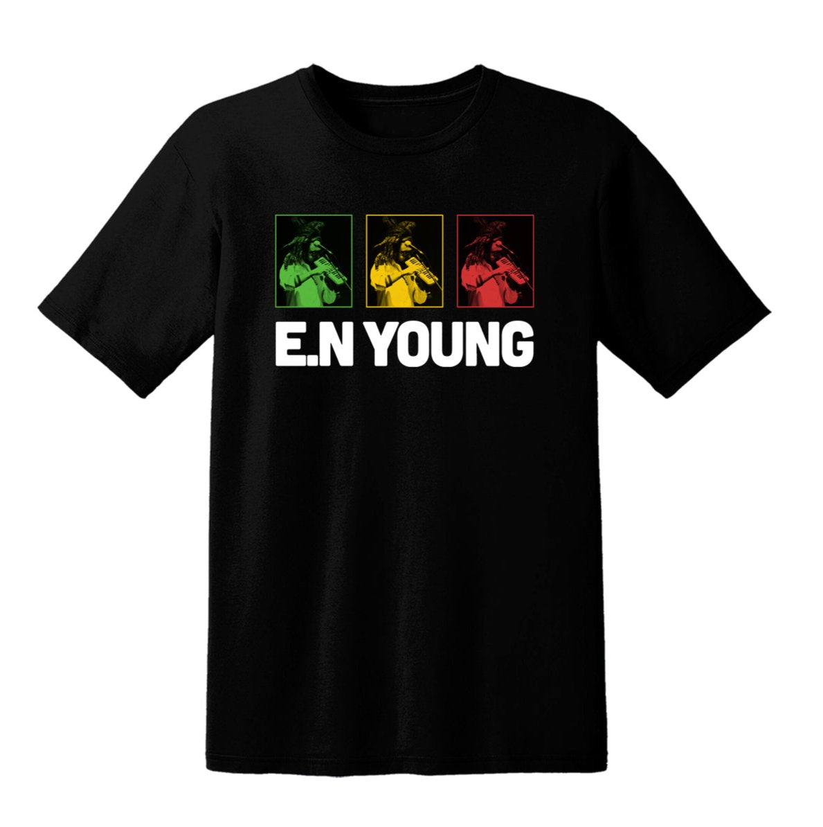 TEE 3 Pic Rasta E.N Young (Black)