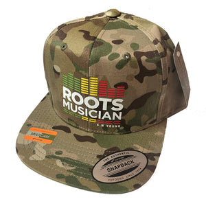 Roots Musician Snapback (Green Camo)